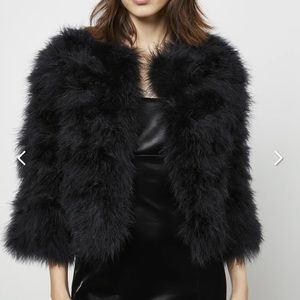 FEATHERED BOLERO JACKET